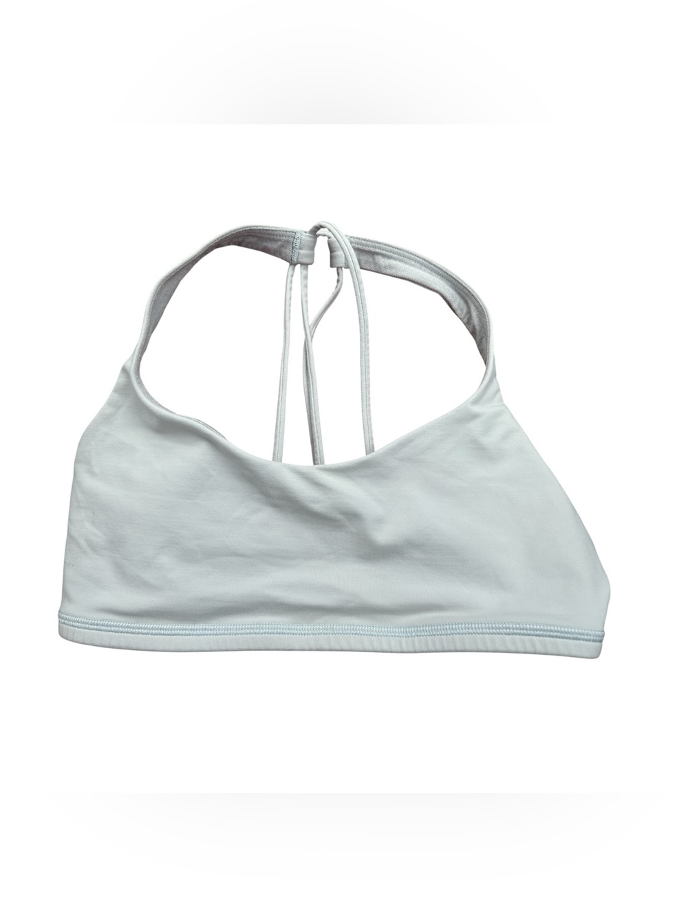 Lululemon Free to Be Sports Bra Strappy Light Blue Yoga Active Women's Sz 6 - Picture 4 of 10
